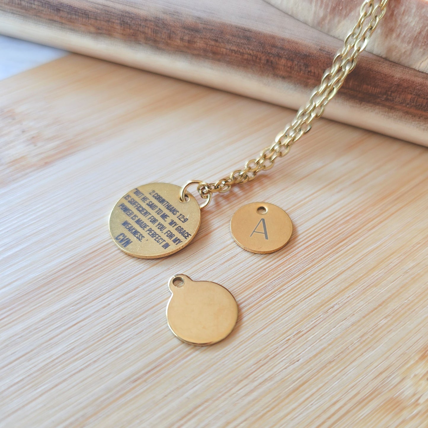 Alphabet custom 8mm pendant only