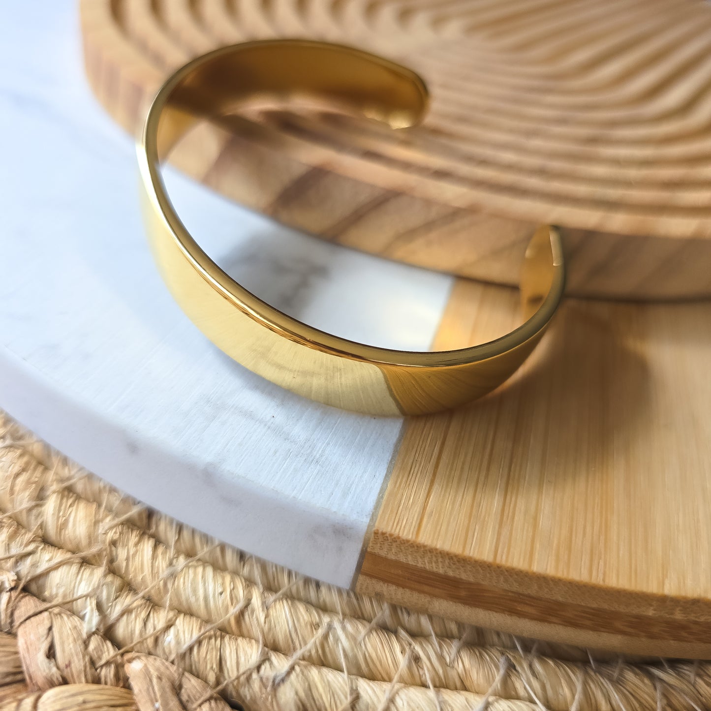 Stainless steel cuff bracelet