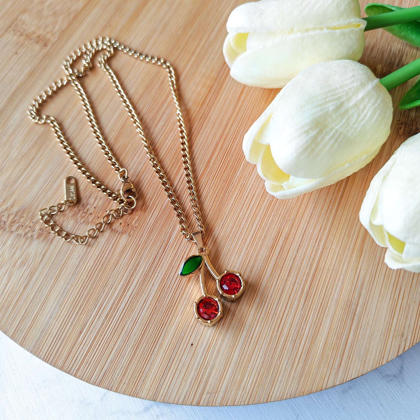 Cherry pendant necklace