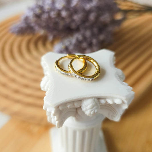 Elegant 10mm hoop earrings