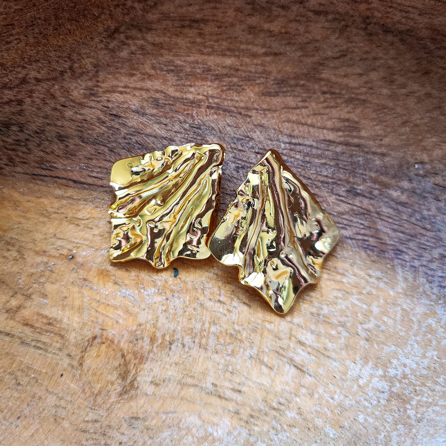 18k Gold Leaves earrings