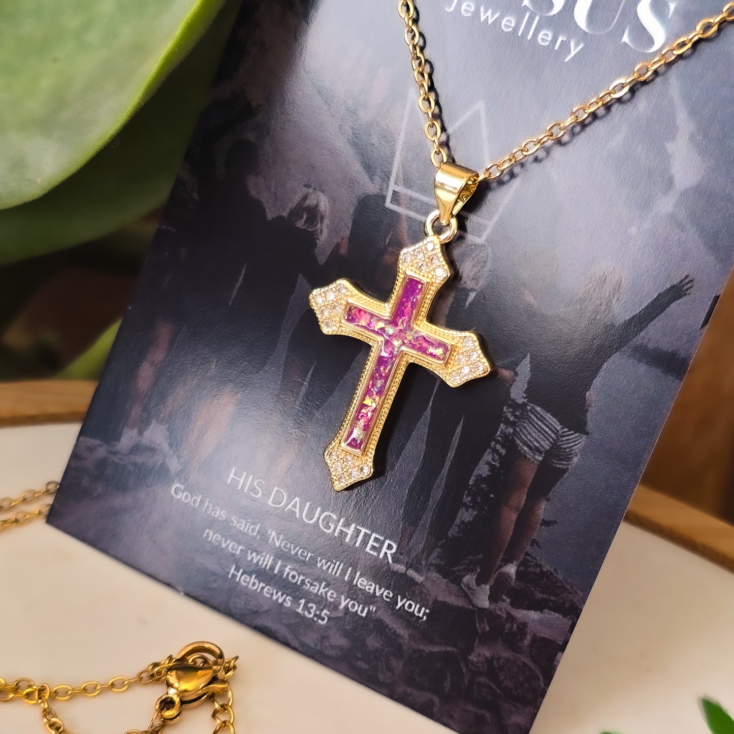 Vintage cross necklace