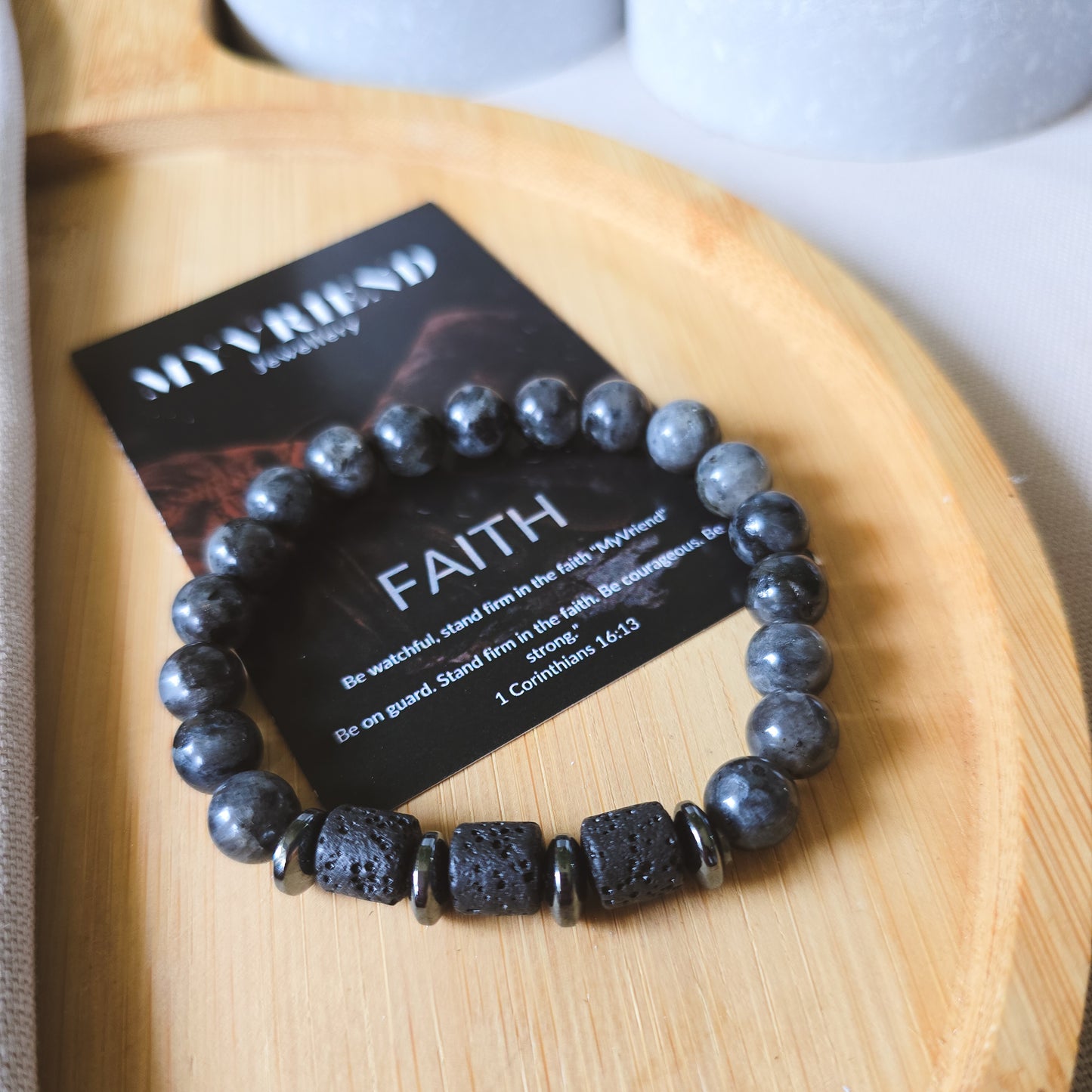 FAITH - with volcanic stone