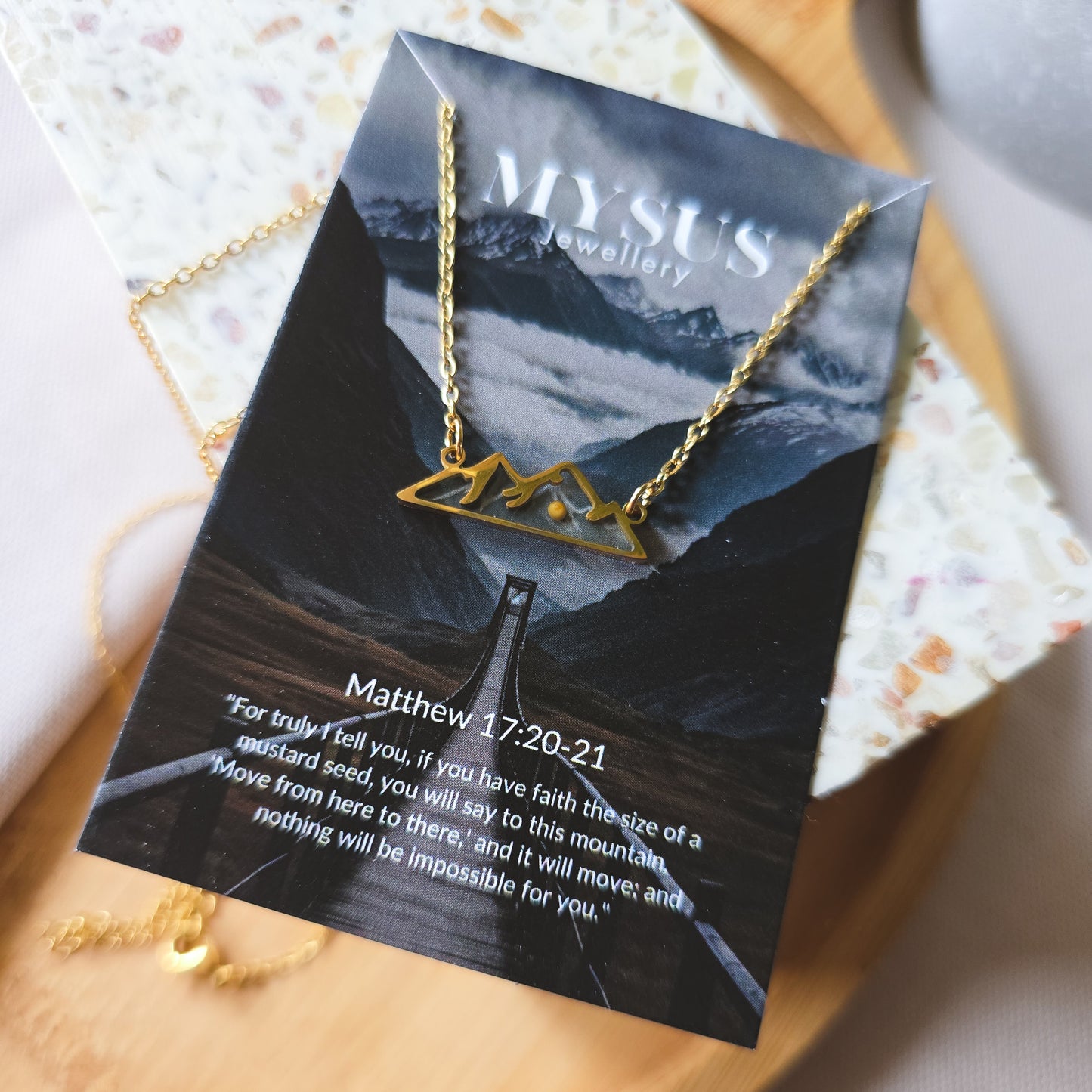 Mustard Seed Faith Necklace GOLD