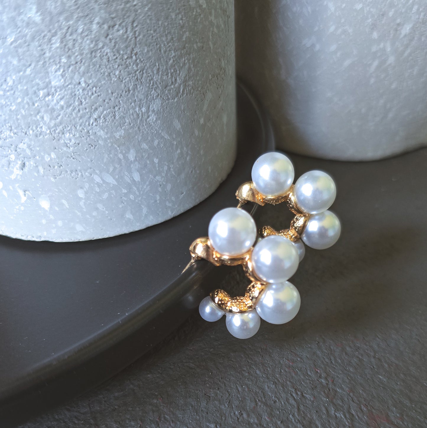 Irregular Faux Pearl ladies earrings