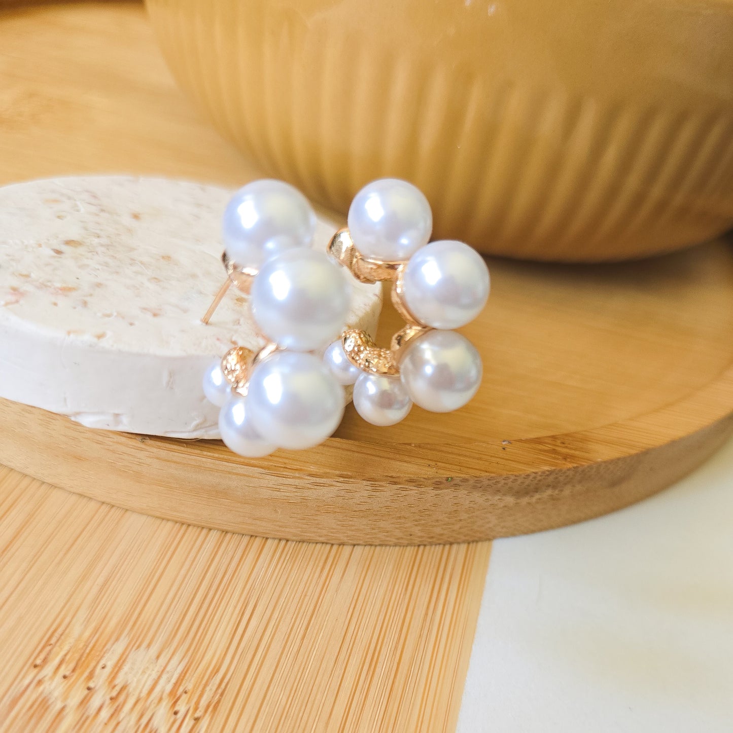 Irregular Faux Pearl ladies earrings