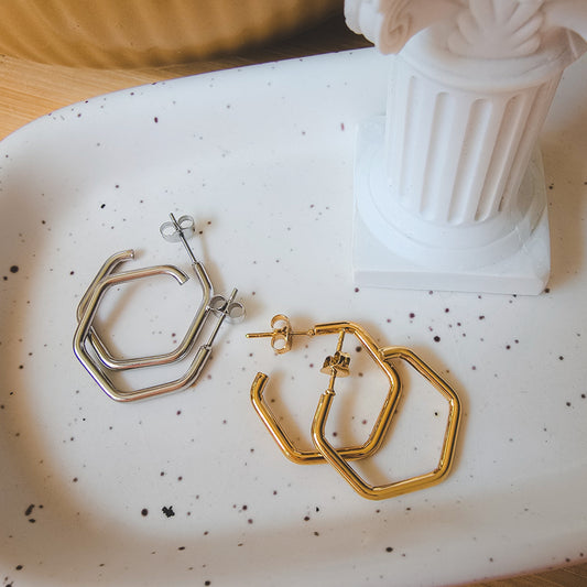 Geometric GOLD earrings