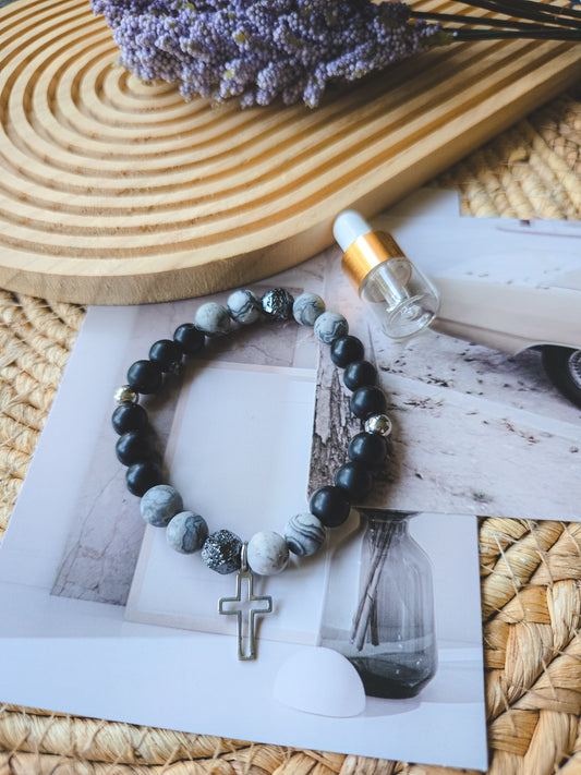 Natural stone PRAYER bracelet