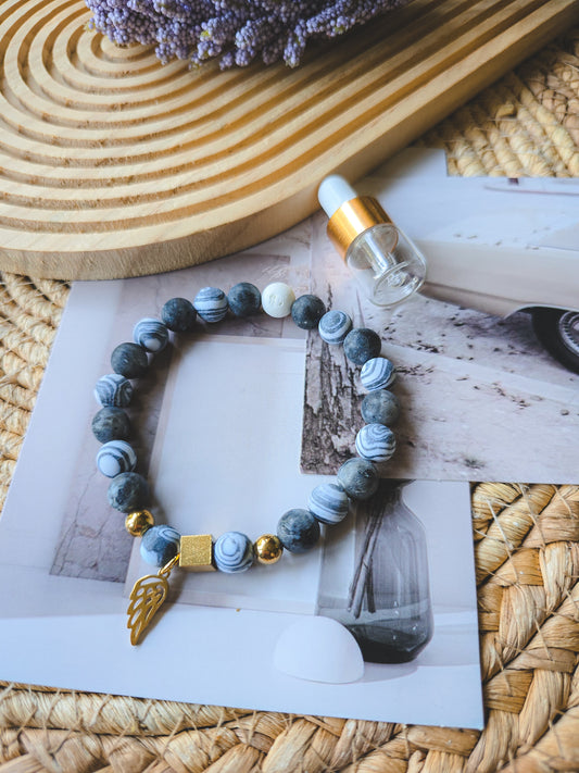 Natural stone PRAYER bracelet