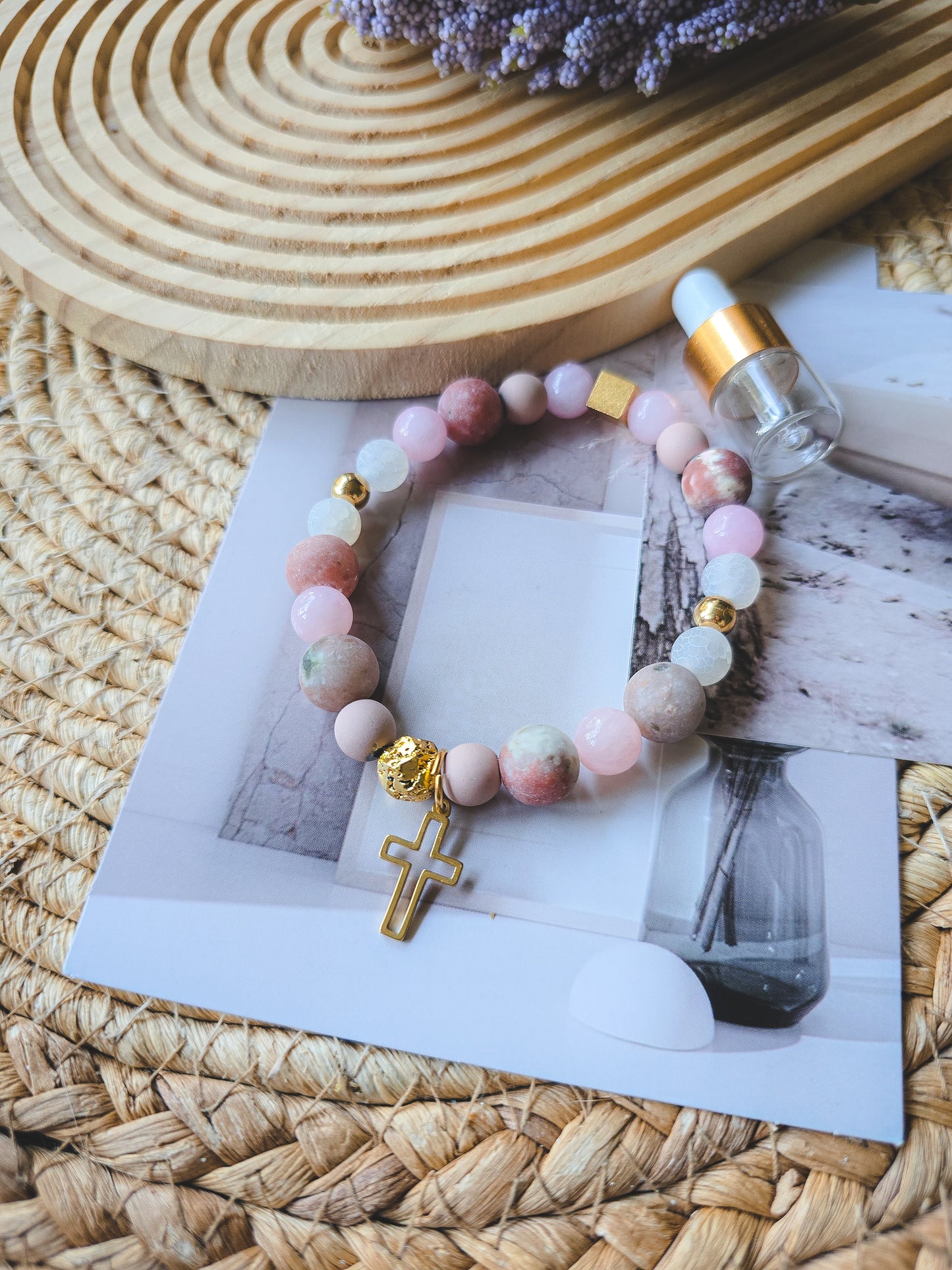 Natural stone PRAYER bracelet