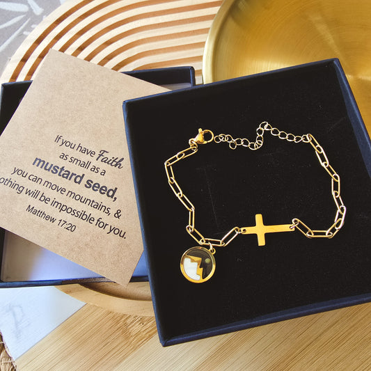 Mustard seed bracelet mountain with Box
