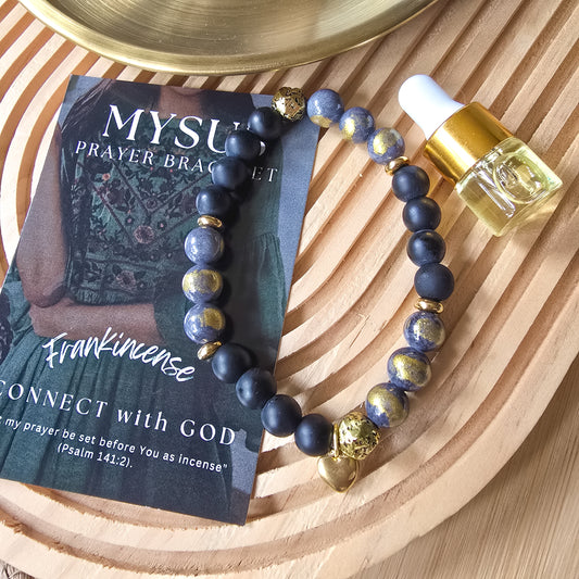 Frankincense - Natural stone PRAYER bracelet