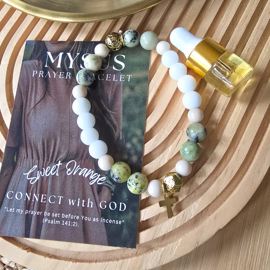 Sandalwood - Natural stone PRAYER bracelet