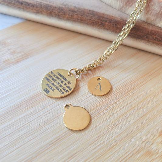 Alphabet custom 8mm pendant