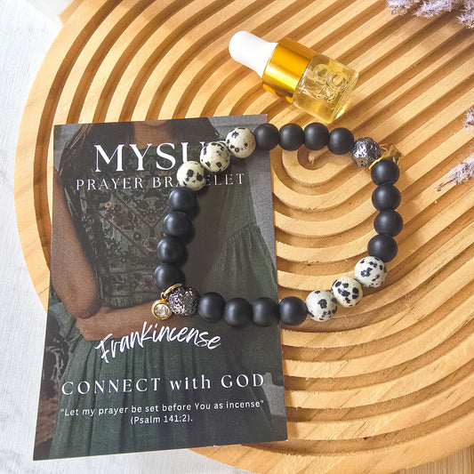 Frankincense - Natural stone PRAYER bracelet