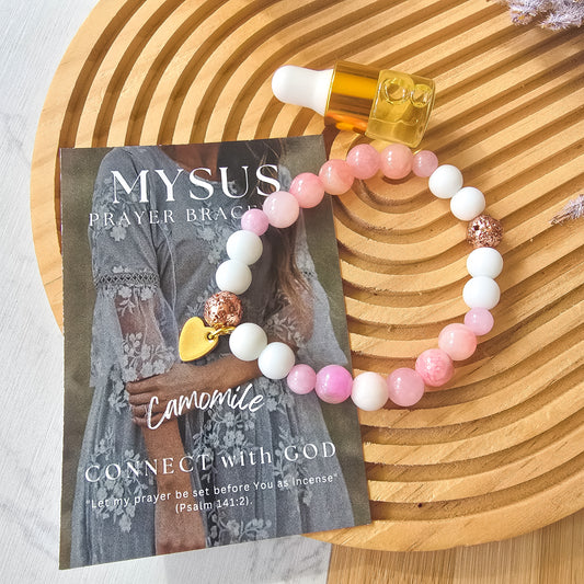 Chamomile - Natural stone PRAYER bracelet