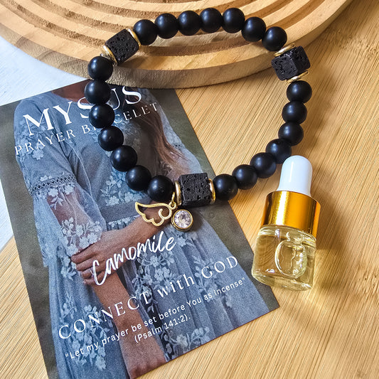 Chamomile - Natural stone PRAYER bracelet