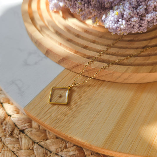 Handmade silver 1.2mm pendant mustard seed