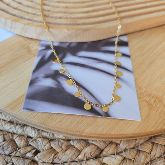 Round drop trending necklace