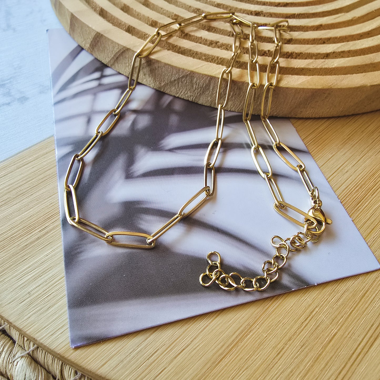Paperclip Gold Elegant necklace