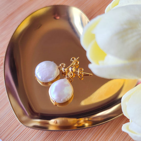 Natural Freshwater pearl earrings