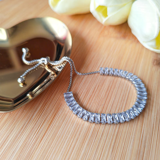 Adjustable Zirconium silver stone