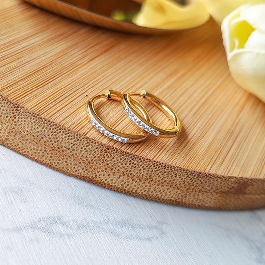 Elegant 11mm hoop earrings