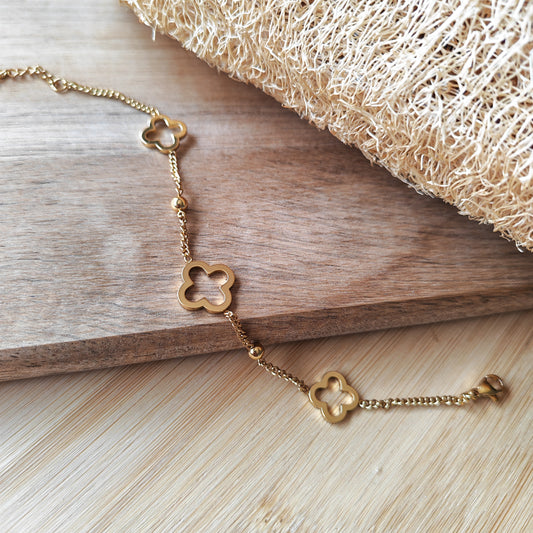 Beaded Clover bracelet